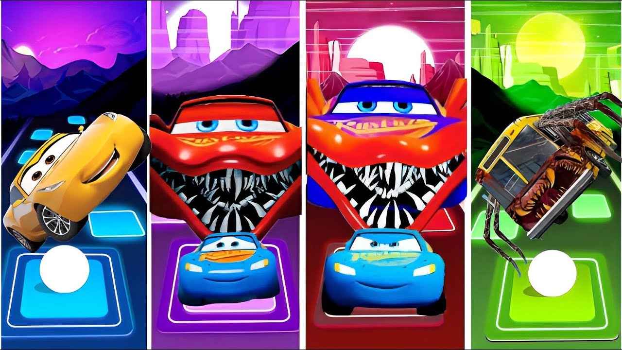 McQueen Car All Video Megamix 🆚Lighting McQueen Eater🆚McQueen Red Car 🎶 ...