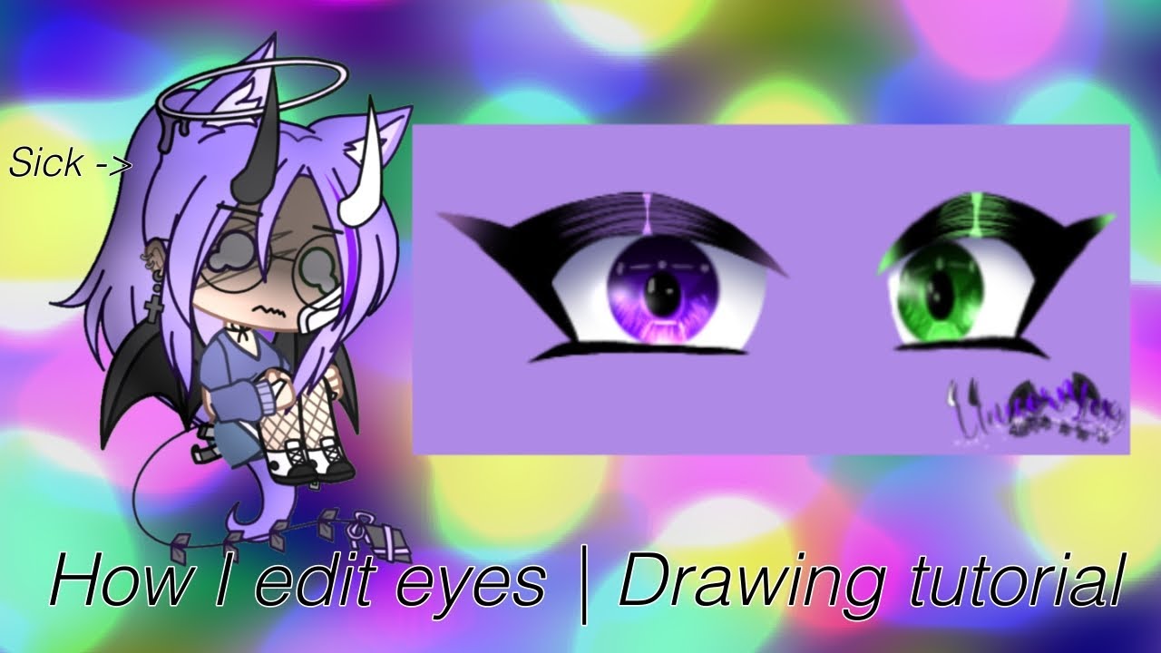 How I edit eyes in ibisPaint X | Drawing tutorial - YouTube