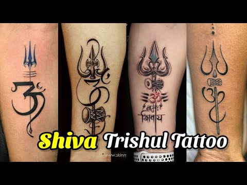 Trishul  Damroo Tattoo on Back  Ace Tattooz