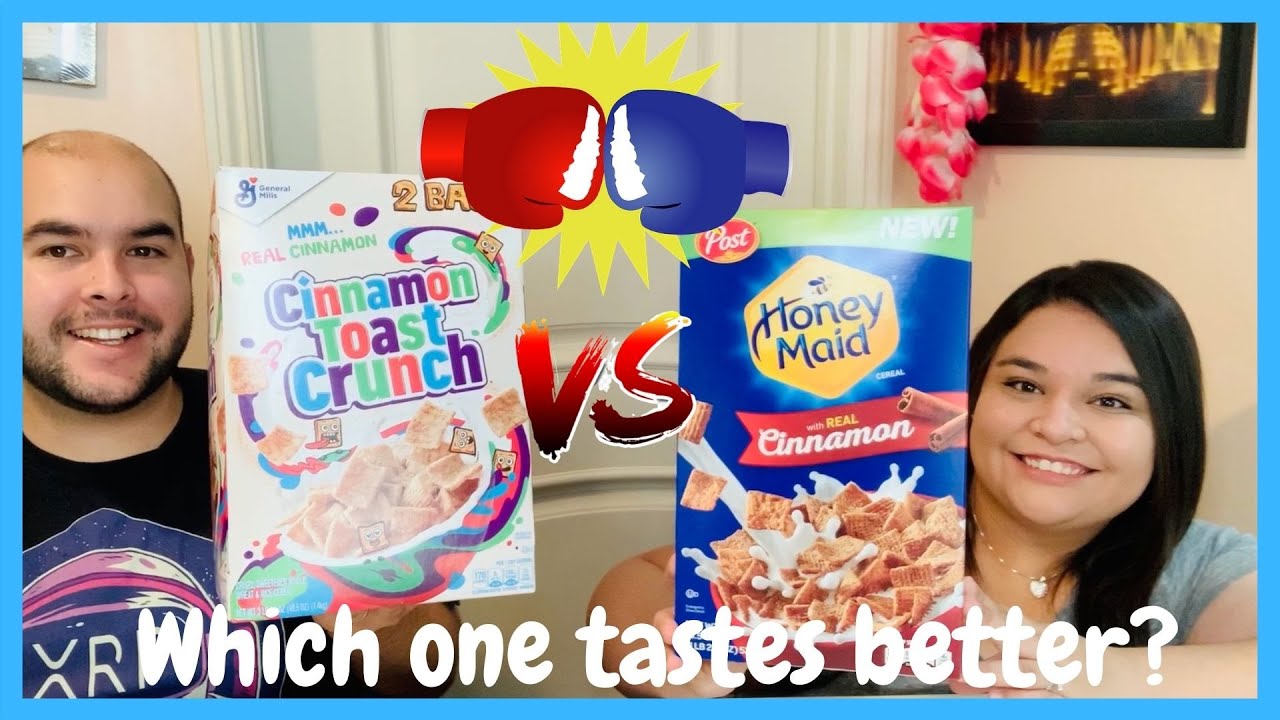 New Honey Maid Cinnamon Cereal Vs Cinnamon Toast Crunch Youtube