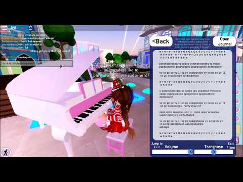 Roblox piano a million dreams (sheet in desc) - YouTube