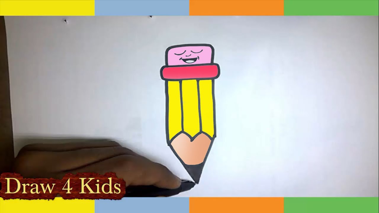 How to Draw Easy Things - cute Pencil - Cartoon drawing tutorials - YouTube