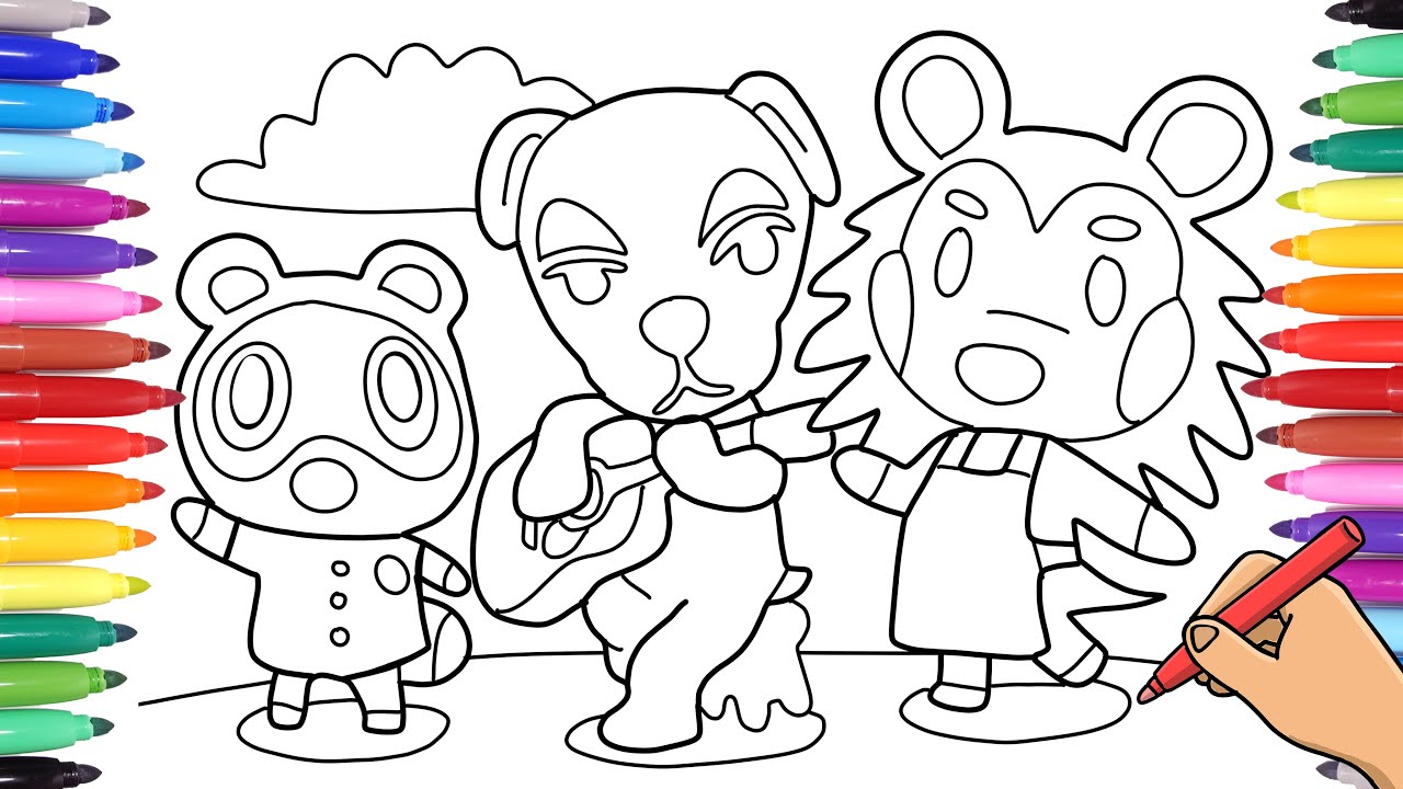 64 Coloring Pages Animal Crossing  Latest