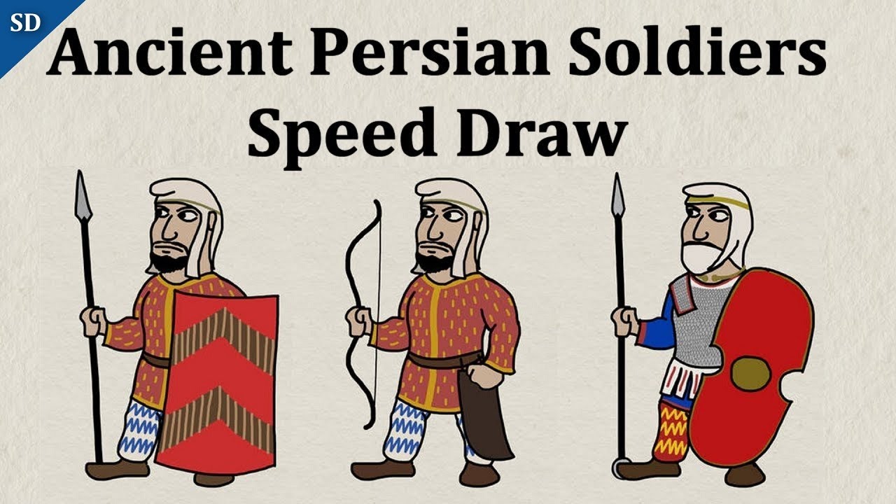 Ancient Persian Soldiers Cartoon