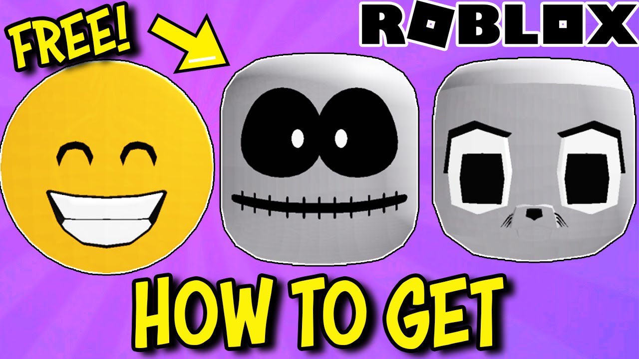 *FREE ITEM* How To Get SKELETON, SMURF CAT HEAD & EMOJI FACES on Roblox ...