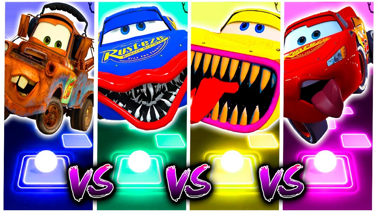 Cars 3 Mater vs Lightning McQueen Eater vs Cruz Ramirez Exe vs ...