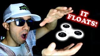 HOW TO MAKE FIDGET SPINNERS FLOAT! EASY DIY MAGIC TRICK WITH A HAND SPINNER