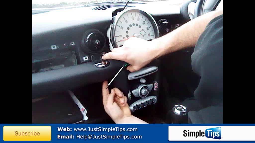 Radio Removal BMW Mini (2006 - Present) | JustAudioTips - YouTube