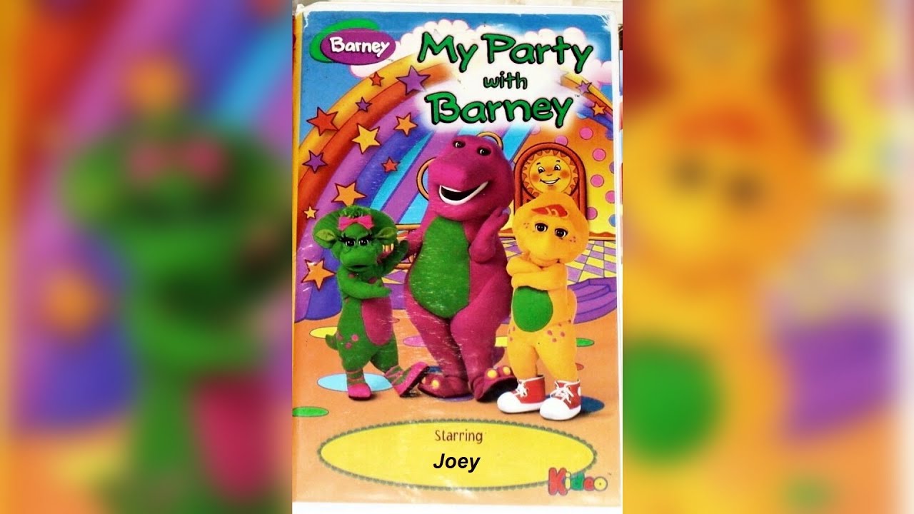 My Party with Barney [1998] - VHS Kideo Starring Joey - YouTube