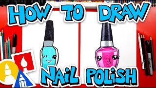 How To Draw A Cute Nail Polish Bottle