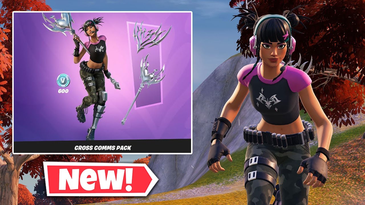 New CROSS COMMS Pack Gameplay In Fortnite! (Tegan Skin) - YouTube