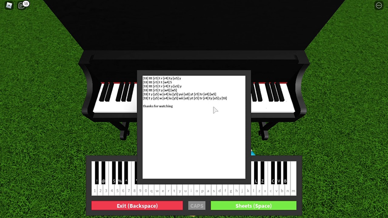 Roblox: Piano Keybord (Easy music titanic) - YouTube