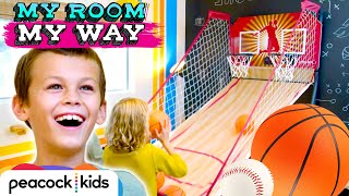 Brothers Can Ball Out INSIDE Their New Dream Room! | Kids Room Makeover | MY ROOM MY WAY