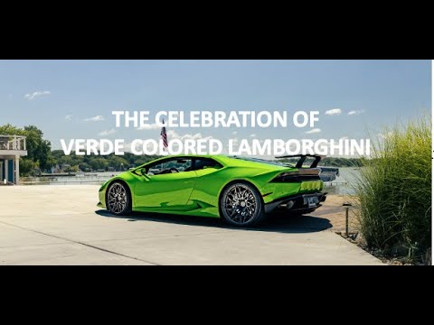 Lamborghini Verde (green) Color video - YouTube