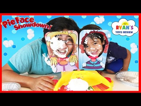 PIE FACE SHOWDOWN CHALLENGE NEW Whipped Cream In The Face Family Fun Game For Kids Egg Surprise Toys