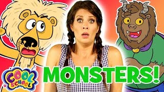 Ms. Booksy Meets Monsters! Story Time with Ms. Booksy | Cartoons for Kids