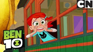 Shock Rock Fights Bounty Hunters On The Train | Ben 10 | Bounty Ball | Cartoon Network