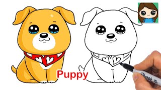 How to Draw a Puppy Dog 