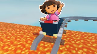 Can Dora Survive This Insane Cart Ride? Dora The Explorer