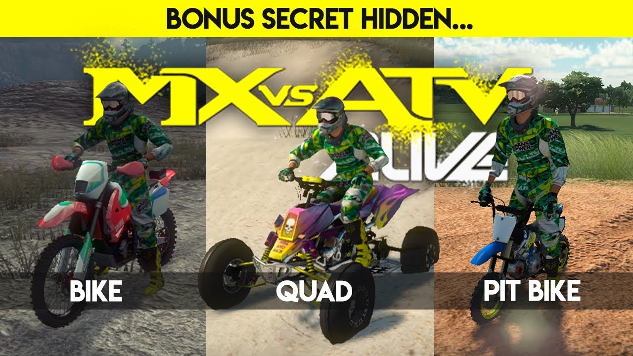 Mx Vs Atv Alive The Hidden Bike Quad 50cc In Free Riding Youtube