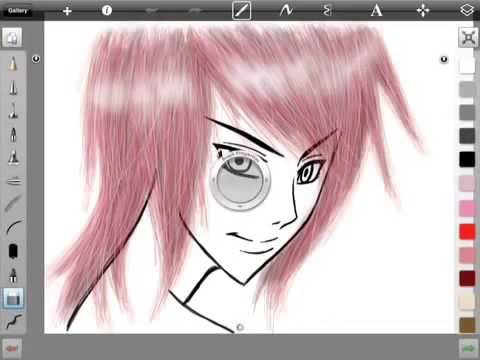  How To Draw Anime Faces For IPAD tutorial part 2 2 2 