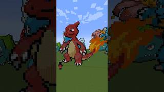 Minecraft Pixelart | Charmeleon #005 | Pokemon | #minecraftpixelart #pixelart #pokemon #shorts