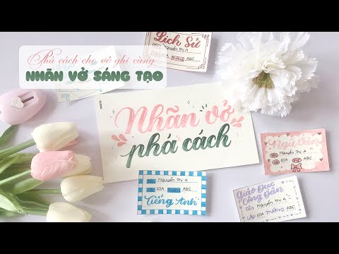 [Calli Bujo] Phá cách cho vở ghi cùng nhãn vở sáng tạo