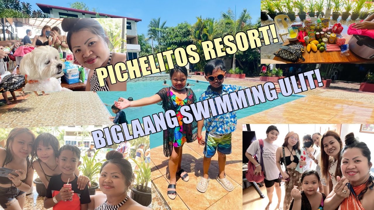 BIGLAANG SWIMMING AT THE PICHELITOS RESORT! - YouTube