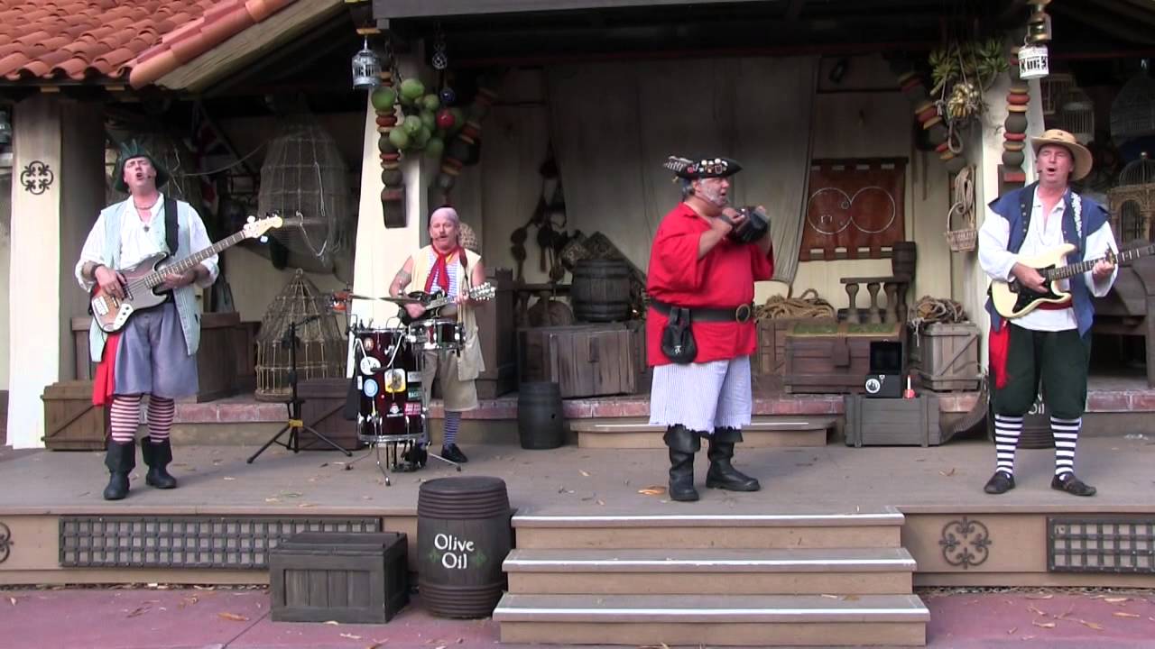 Rusty Cutlass pirate band performs in Adventureland during Limited Time ...