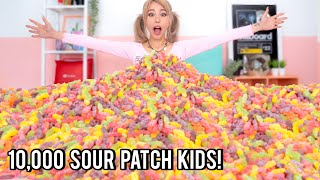 Mixing 10,000 Sour Patch Kids Into One Giant Sour Patch Kid!