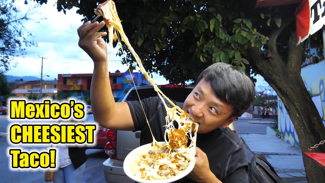 Mexico's CHEESIEST TACO! INSECT(Cricket & Ant) BREAKFAST & Authentic Mole  in Oaxaca Mexico - YouTube