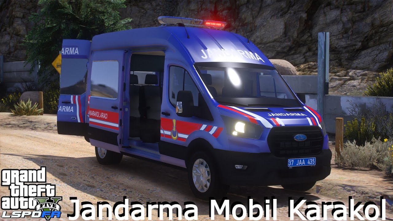 FORD TRANSİT - JANDARMA MOBİL KARAKOL - GTA 5 LSPDFR - YouTube