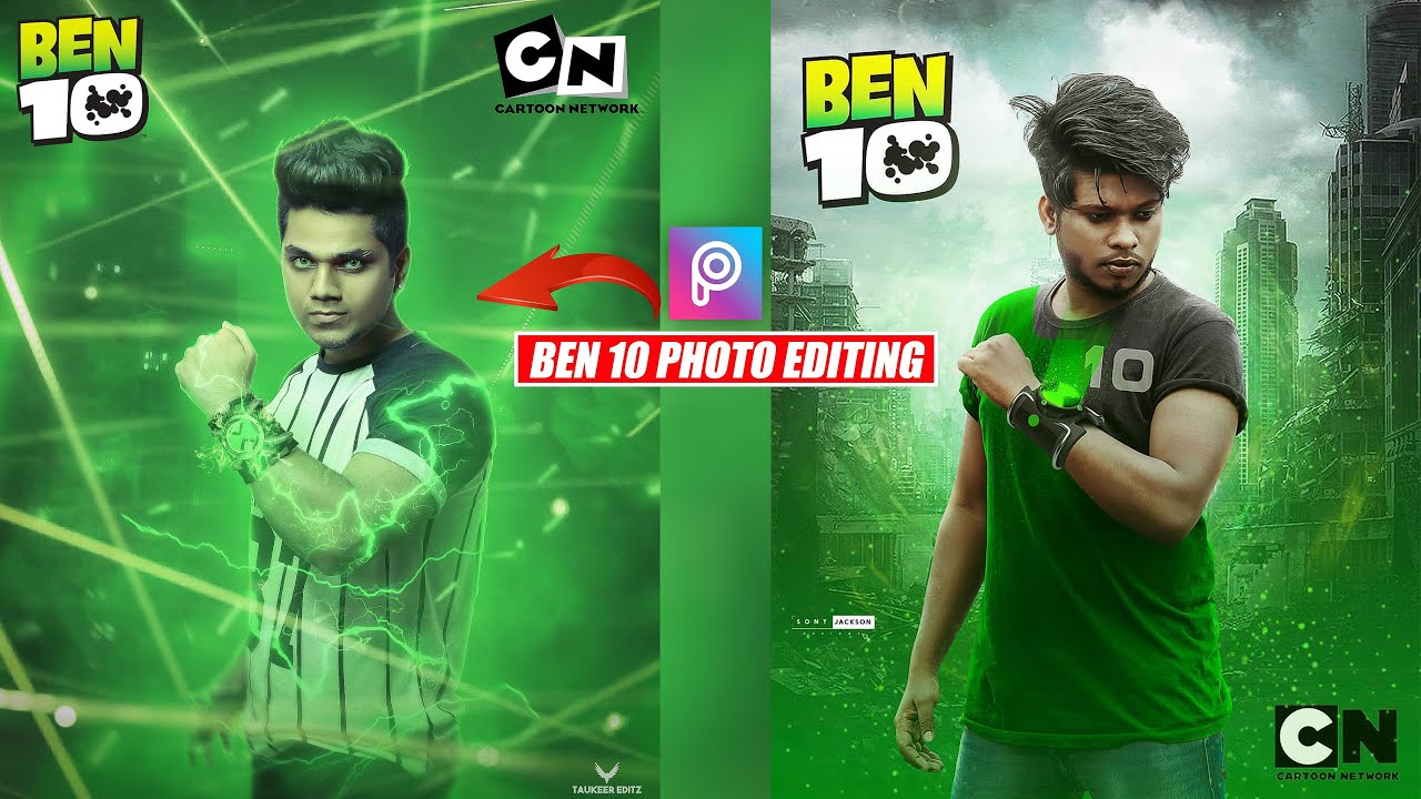 PicsArt BEN 10 Photo Photo Editing Tutorial in Picsart Step by Step in  Hindi - Taukeer Editz - YouTube