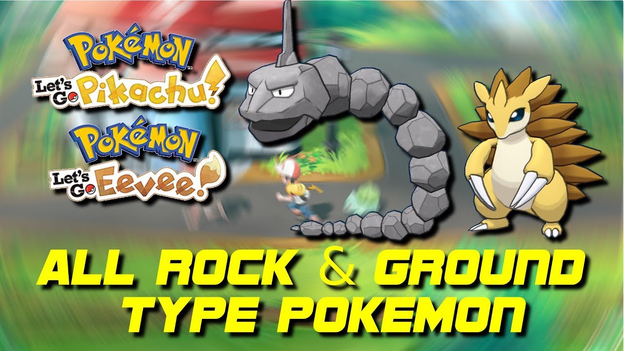 Ground And Rock Type Pokemon