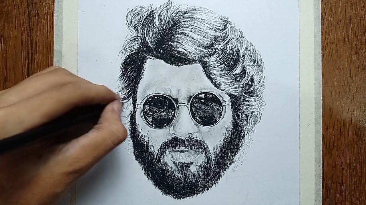 Drawing of Vijay deverakonda ll how to draw vijay deverakonda ll - YouTube