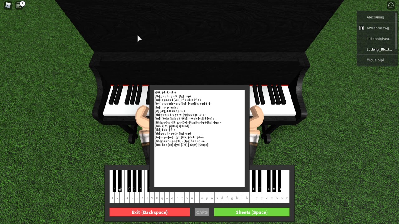 Playing Careless Whisper (Roblox Piano) - YouTube