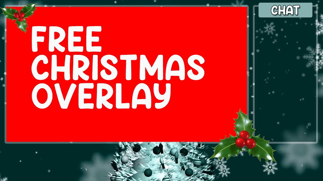 Free Christmas Streaming Overlay - YouTube