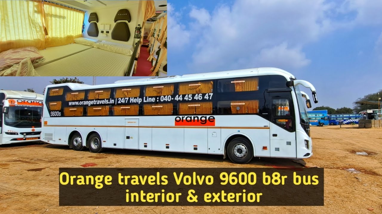 Brand New Orange Travels Volvo 9600s Bus Interiors & Exteriors - YouTube