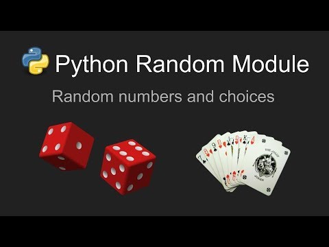 Python - Random Numbers and Choices Tutorial - YouTube