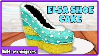 Frozen Elsa Shoe Cake Recipe | DIY Princess Birthday Cake Recipe by HooplaKidz Recipes