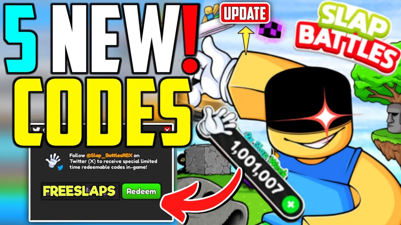 ⚠️NEW UPDATE⚠️SLAP BATTLES CODES - SLAP BATTLES IN MAY 2024 - ROBLOX ...