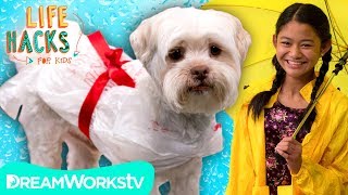 Dog Rain Coat + Other Waterproof Hacks | LIFE HACKS FOR KIDS