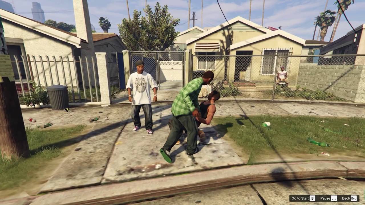 GTA 5|Gang Fight|Part 1| Families vs Ballas - YouTube