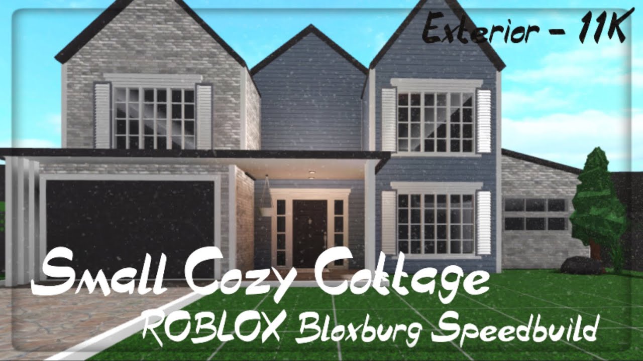 Small Cozy Cottage 11K | Exterior | [ Part 1/2 ] - ROBLOX Bloxburg ...