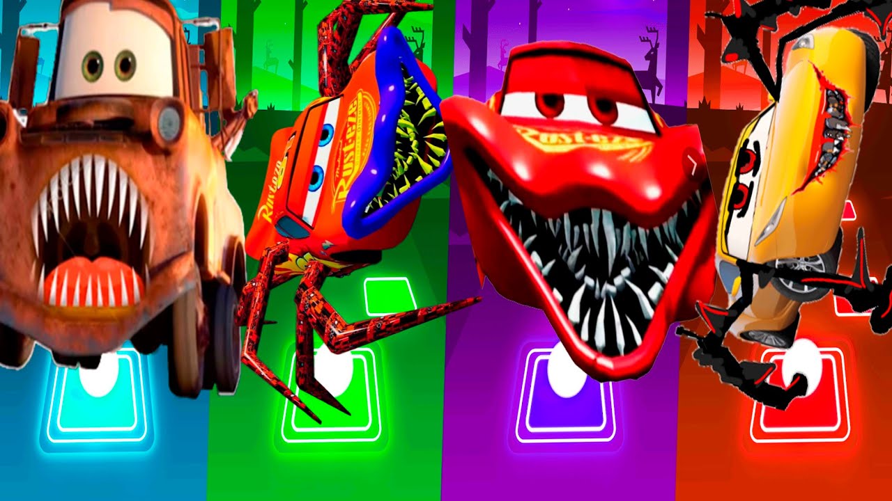 Cars Mater Exe vs Lighting McQueen Eater vs Spider Lighting McQueen vs ...