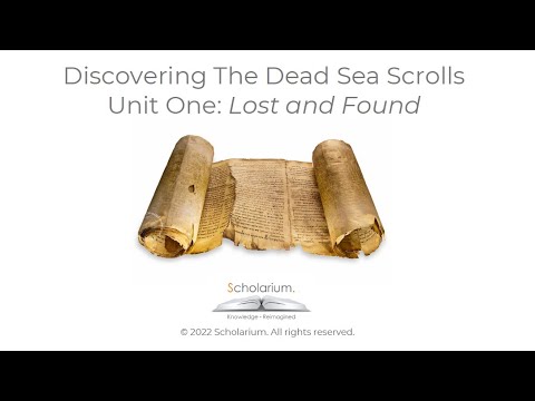 Discovering the Dead Sea Scrolls: What are the scrolls? Lecture 1 of 5 ...