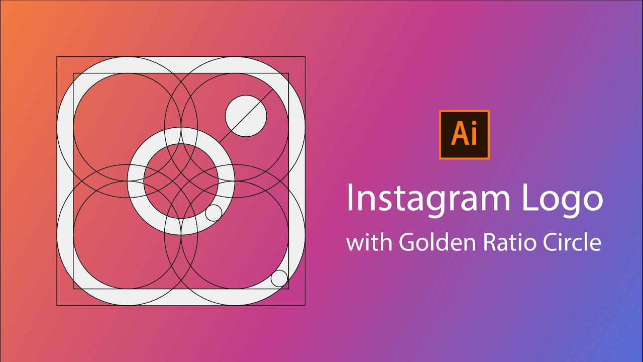 Make Instagram logo with Golden Ratio | Adobe Illustrator - YouTube