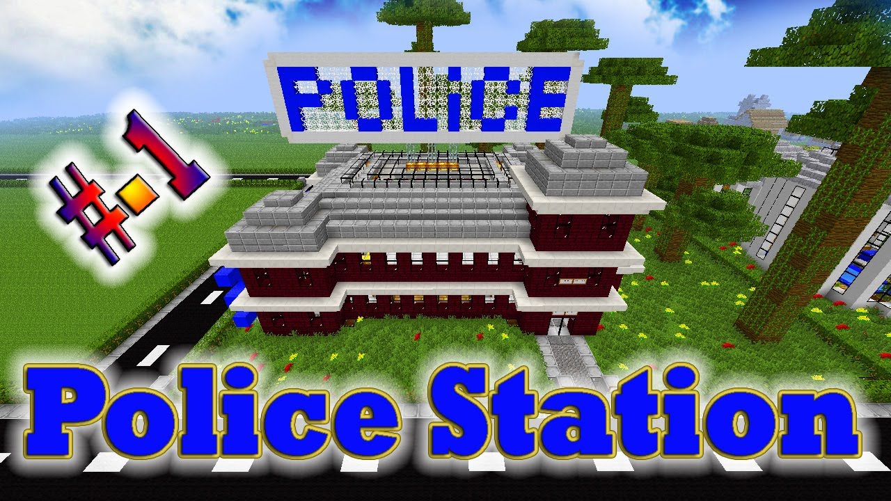 Minecraft Tutorial of Police Station Part-1 - YouTube