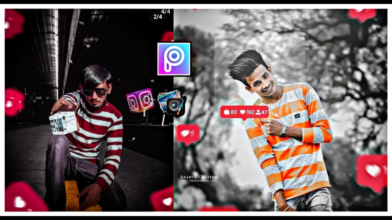 how to edit pic in picsart - YouTube