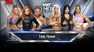 Ronda Rousey Charlotte Flair Becky Lynch Vs Rhea Ripley Bianca Belair Jade Cargill Tag Team Match